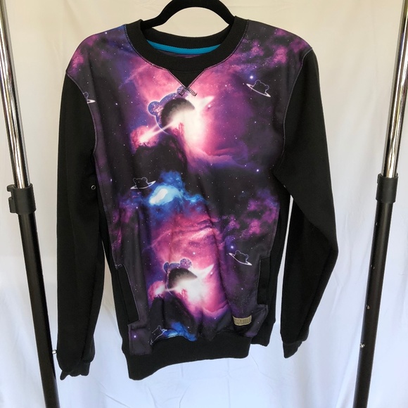 Entree LS Teddy Galaxy Sweater - Picture 1 of 4